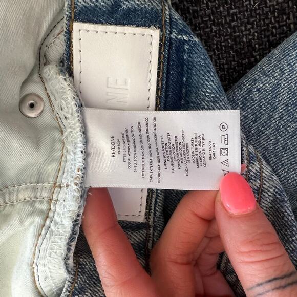 EUC $315 RE/DONE 70s Straight Jeans In Worn Medium Raf - Picture 9 of 9